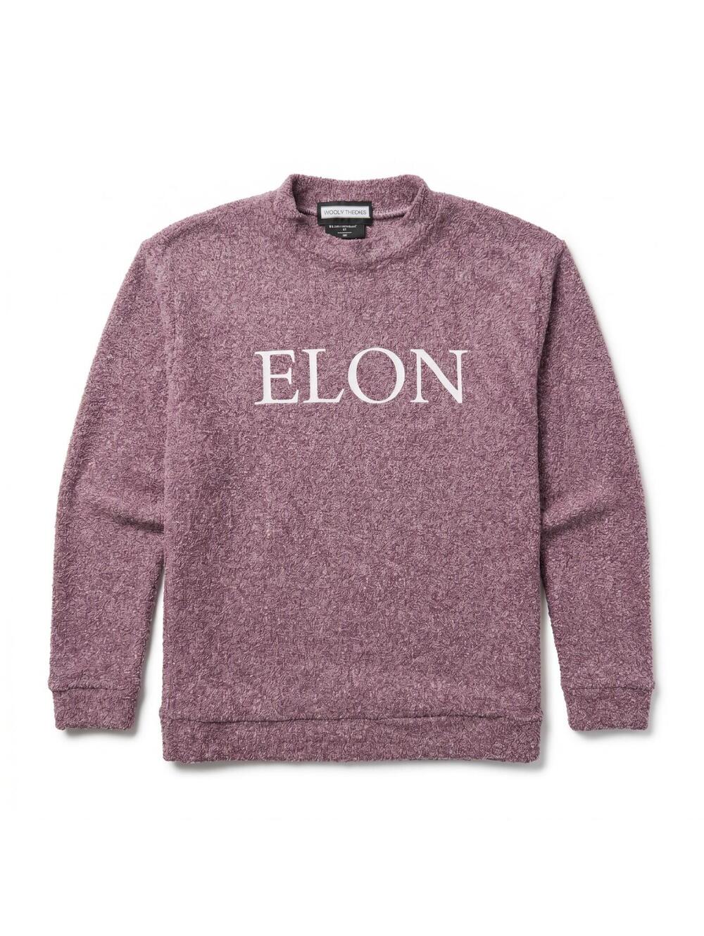 Woolly Threads Elon University Sweatshirt Womens M Burgundy Marled Mock Neck USA